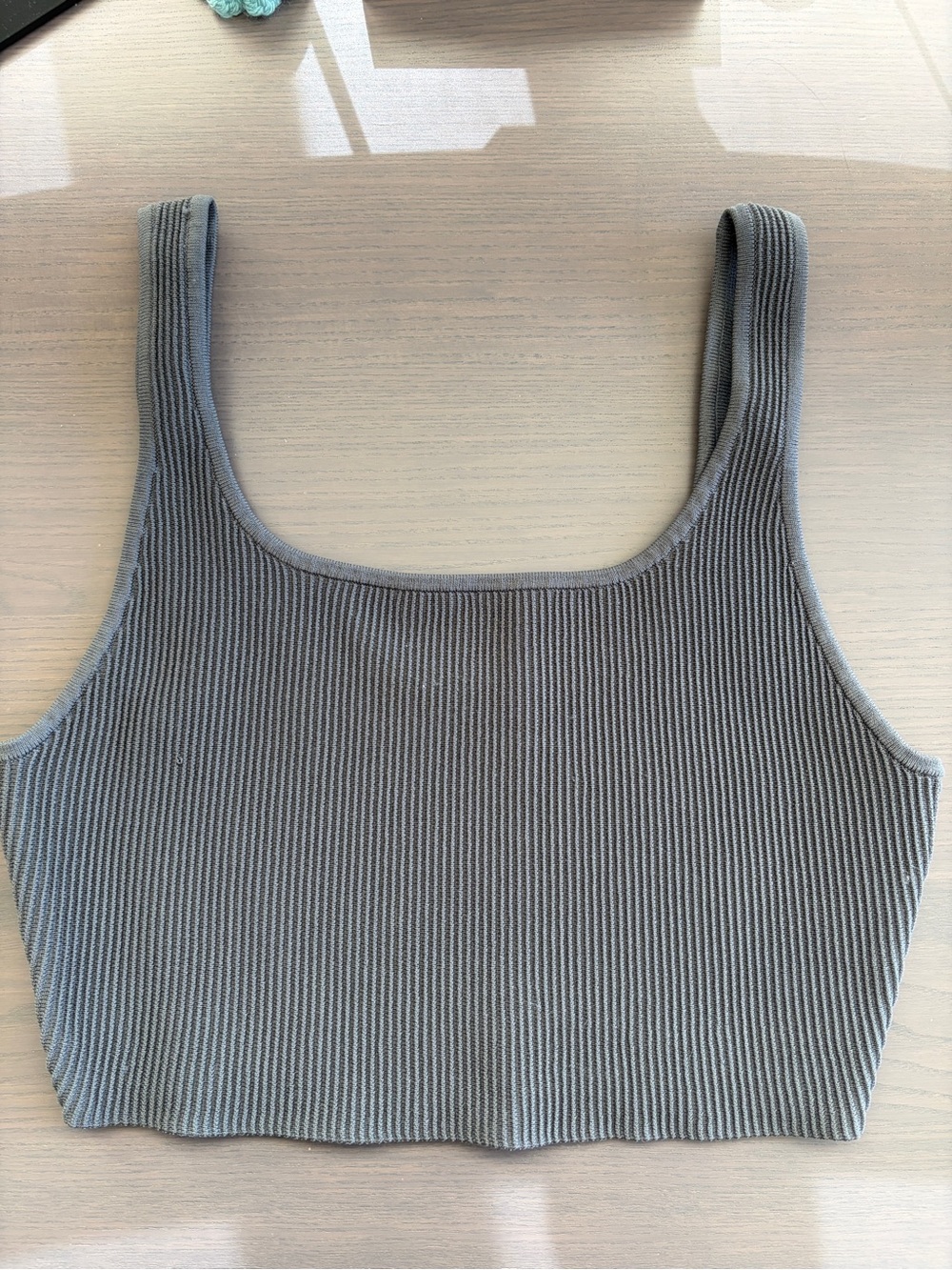 Aritzia Babaton Sculpt Knit square-neck tank top